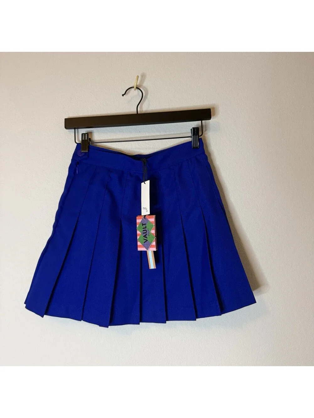 Praying Pleated Skirt Women S Blue NWT Main Character Embroidered Vault Gucci